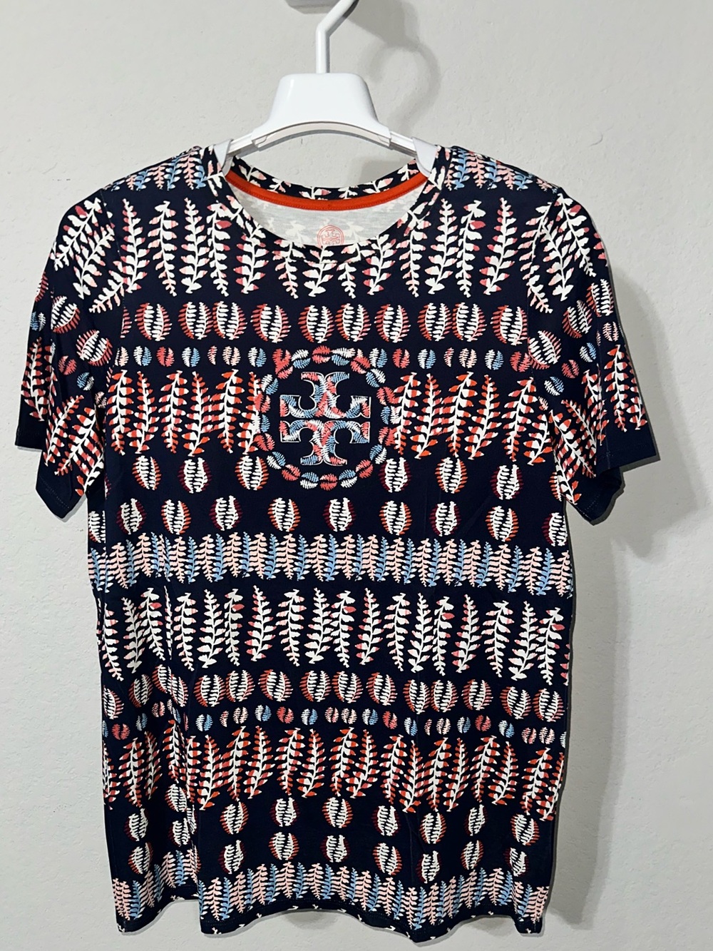 Tory Burch Pima Cotton Tee Medium - Picture 2 of 9